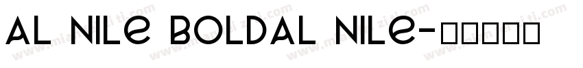 Al Nile BoldAl Nile字体转换